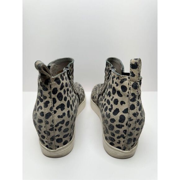 Caslon Aidy Boots Size 10 Water Resistant Suede Leather Leopard Print Booties - Picture 5 of 9